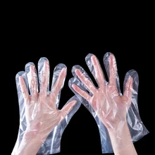 Disposable Gloves,SO-buts 200//300//400pcs Clear Plastic Disposable Gloves Restaurant Home Service Catering Hygiene Kitchen Gloves 400