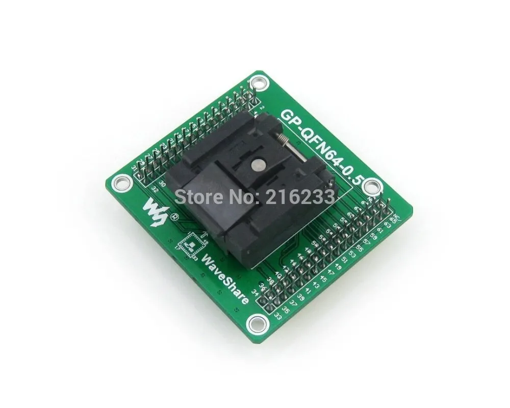 GP-QFN64-0.5-A QFN-64B-0.5-01 QFN64 MLF64 Enplas IC Test Socket Programming Adapter 0.5mm Pitch with PCB Pin Header | Электроника