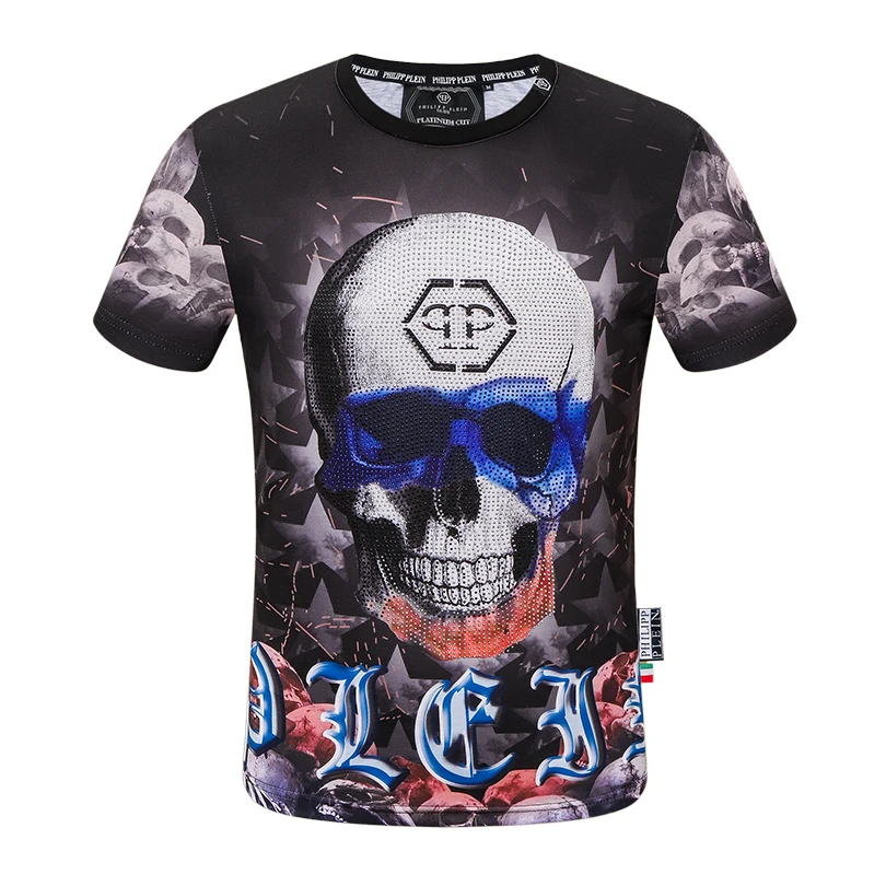 Philipp Plein 2020 European American fashion T shirt hot diamond skull 3D  print short sleeved T shirt summer streetwear Tops Tee|T-Shirts| -  AliExpress philipp plein aliexpress