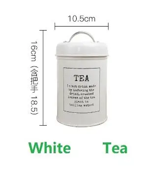 Крышка бака сталь кухонная утварь многофункциональный чай кофе сахар Квадратная Коробка Чехол бытовой - Цвет: White Tea