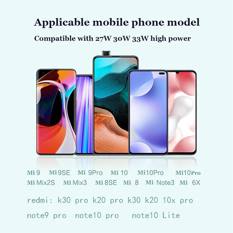 best 65w usb c charger For Xiaomi Mi 10 10T Redmi Note 10 Pro Charger 33W EU Turbo Fast Charger 5A Type C For Mi 11 Lite 9 POCO M3 X3 F3 Redmi K30 Pro usb c 30w