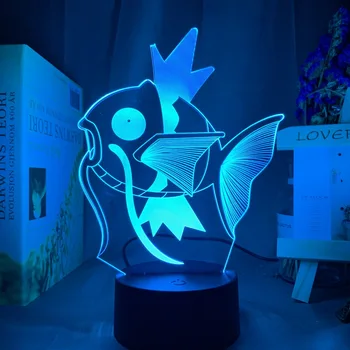 

3d Led Lamp Go Magikarp Kids Nightlight for Child Bedroom Decorative Night Light Event Prize Cool Friends Birthday Gift