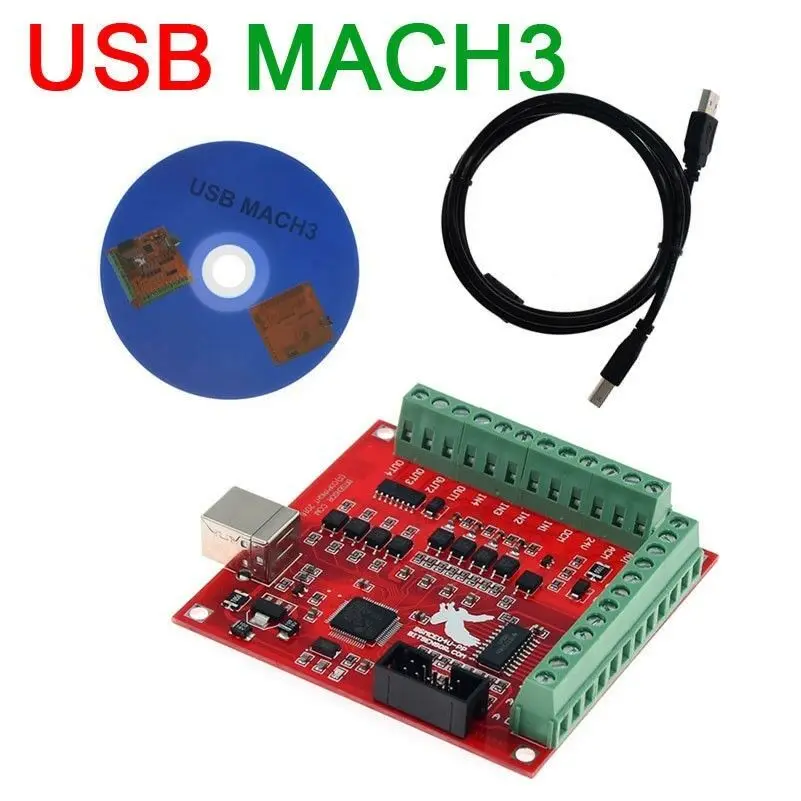 100 кГц USB CNC MACH3 Breakout Board 4-осевой интерфейс драйвер контроллер движения для