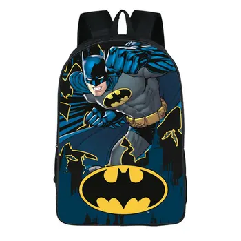 

16 inch cartoon batman children school bags boys girls teenager bag baby toddler bag kids school backpack bookbag gift