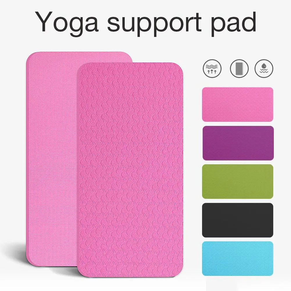 

2PCS TPE Yoga Knee Pad Elbow Cushion Anti-slip Mats For Pilates Floor Workouts 40*20*0.6cm