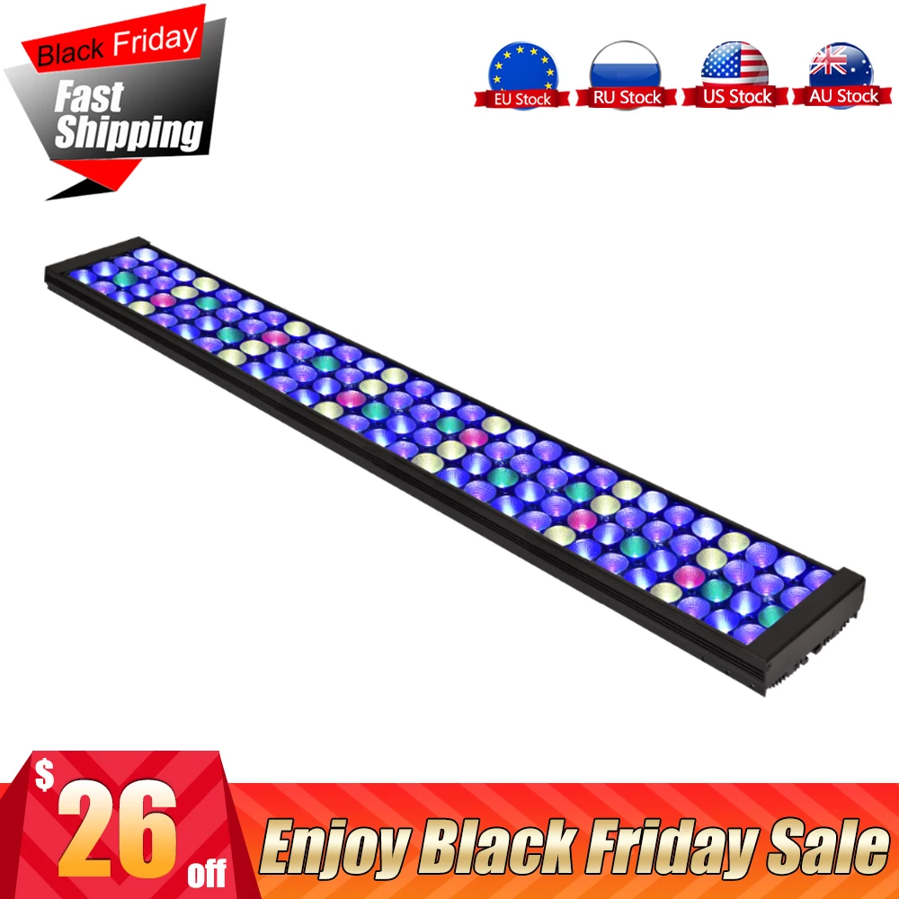 

DSunY Dimmable LED Aquarium Light marine aquarium 36" Full Spectrum Reef Coral LPS/SPS Tank sunrise sunset MJ7BP1