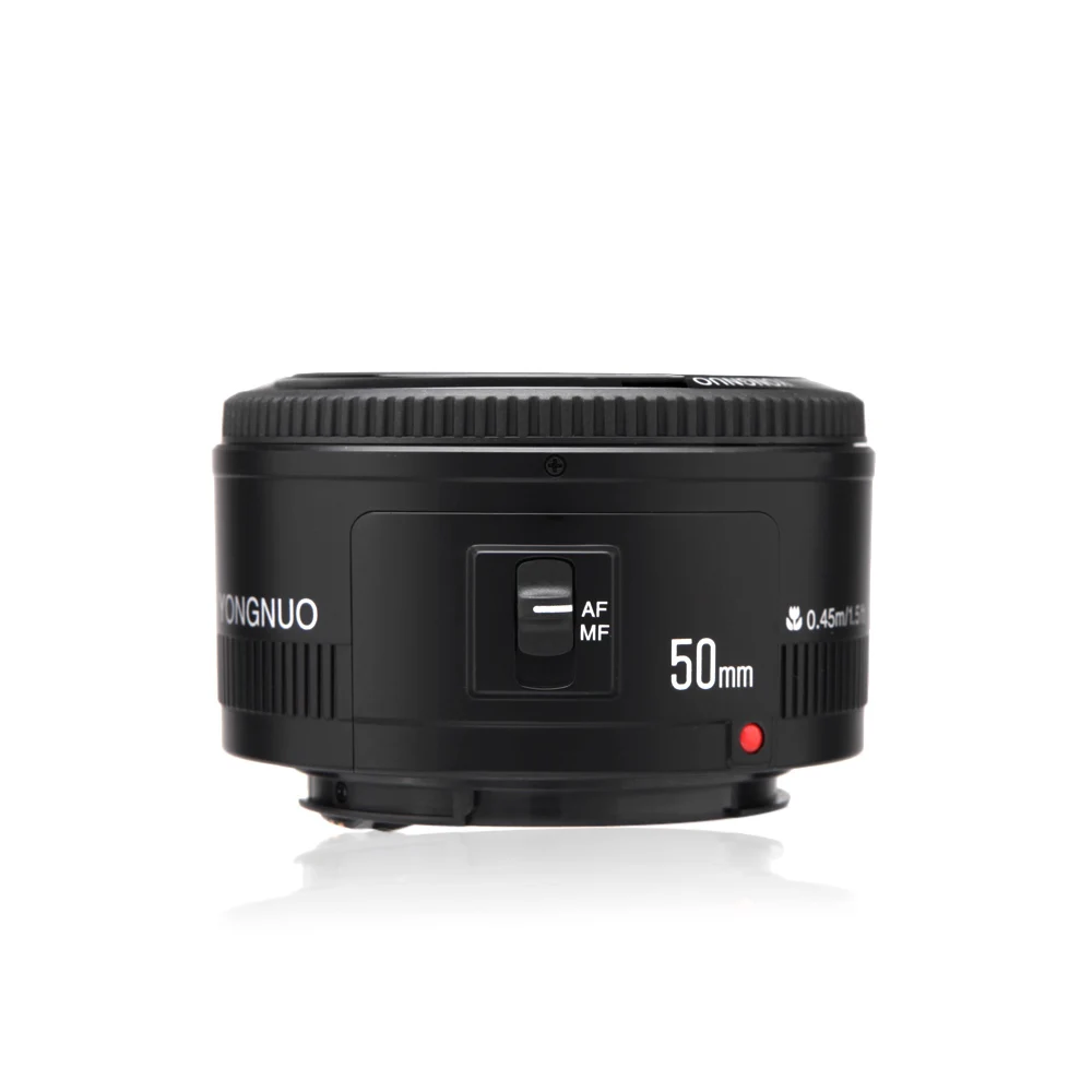 YONGNUO YN EF 50 мм f/1 8 AF объектив 1:1.8 стандартный основной Объектив диафрагма Авто фокус