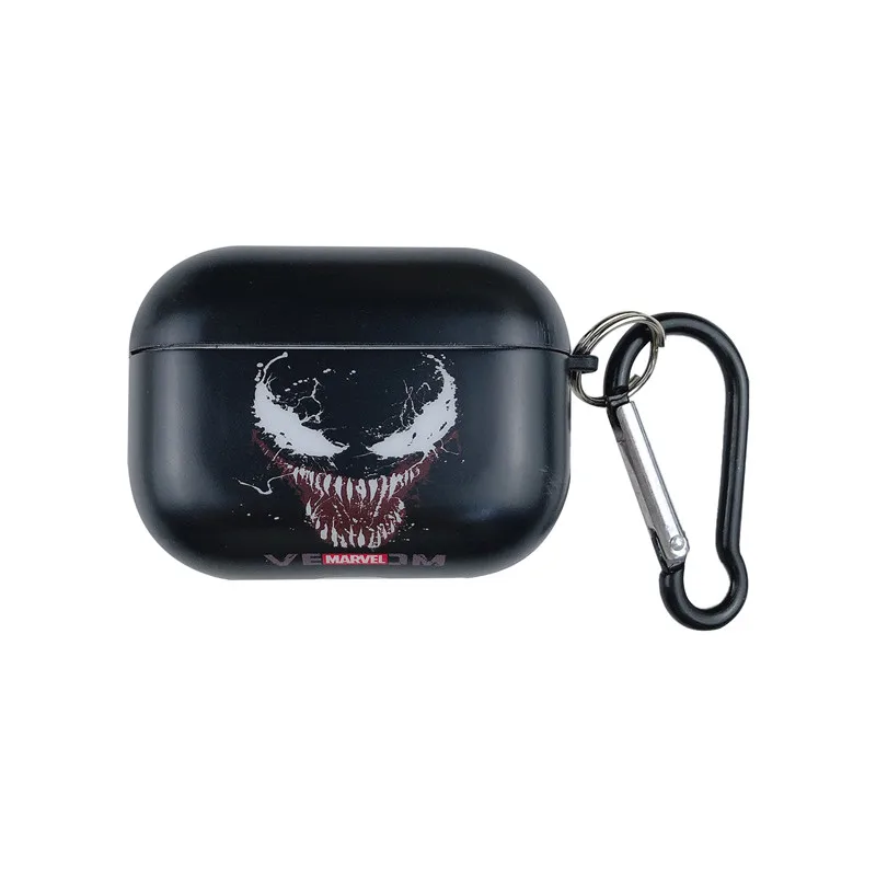 venom Мягкий силиконовый чехол Marvel, Мстители, Человек-паук, яд, чехол для AirPods pro, персональный bluetooth-гарнитура, беспроводной чехол для наушников - Цвет: venom