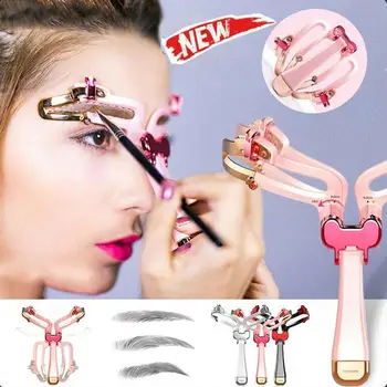 

Reusable Eyebrow Stencil Eyebrow Shaping Template Helper Eyebrow Stencils Grooming Eyebrow Defining Makeup Tool With Storage Bag