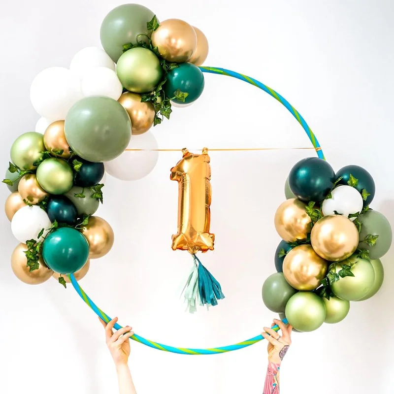 

Round Circle Balloon Garland Hoop Balloon Arch Frame Ring Birthday Party Wedding Decorations Baby Shower Favors Christmas Decor