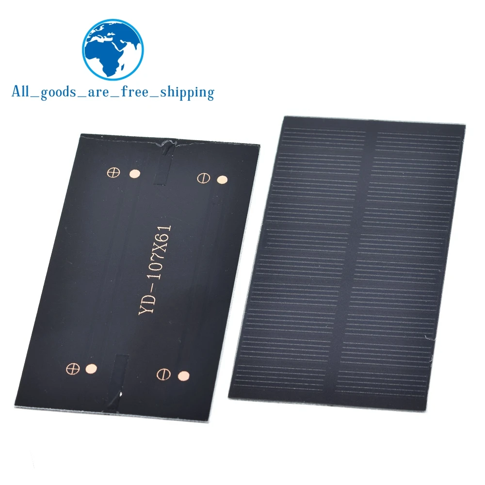 Smart Electronics Pannello Solare 1W 5V Elettronico Piccolo Pannello Solare Fai-Da-Te Per Caricabatterie Per Telefoni Cellulari Giocattolo Leggero Per
