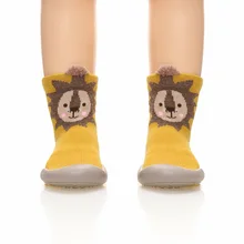 Недавно милые Носки для новорожденных детей; теплая зимняя одежда с рисунком животных, детские носки для девочки, мальчика Младенческая малышей Нескользящие домашние носки-тапочки