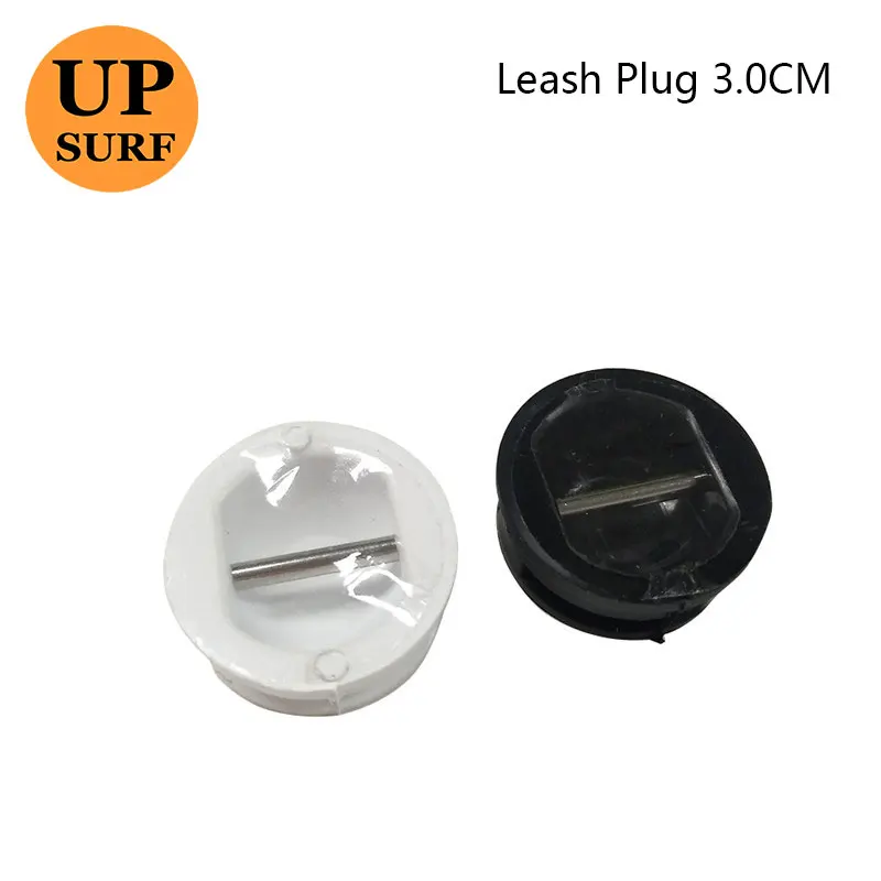 10pcs/lot SUP Board Leash Plug White/Black  3.0CM Surfboard Leash Plug pranchas de 10pcs kb396 3 96mm 2p 3p terminal post terminal 3 96mm pitch welding board plug in