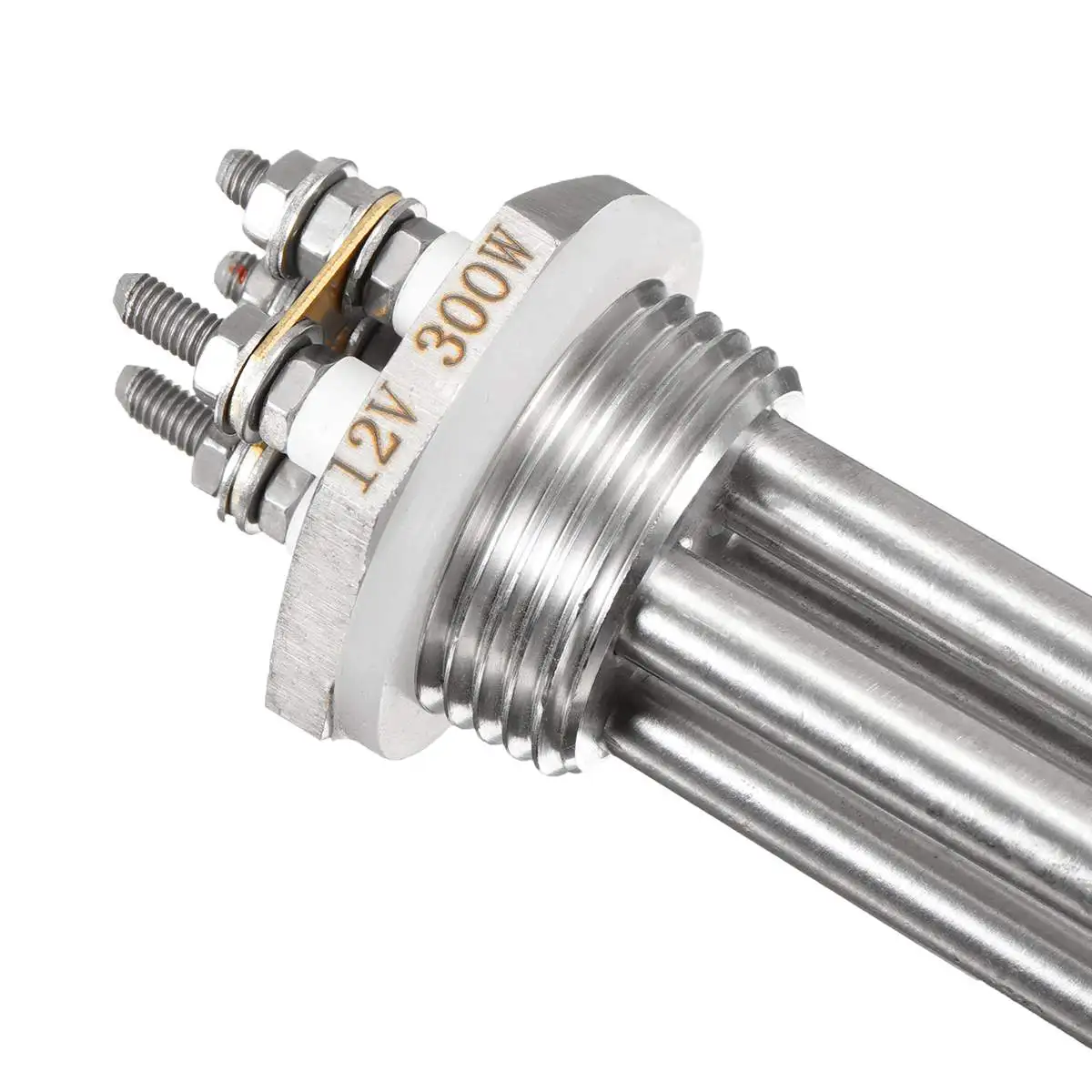 

Hot 12V 300W NPT BSP Immersion Water Heater Heating Element Solar Energy Water Heater Element Flange electric heat tube copper