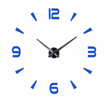

Big Wall Clock Modern Design Quartz 3D DIY Stickers Decorative Clocks Watch Mural Reloj de Pared Living Room Klok Art Home Decor