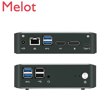 Billige JQ Mini Laptop Computer I5 8th Gen 8265U Tablet PC I7 8565U Gaming Desktop Barebone Server 4K 16G Ram Ordinateur Portable