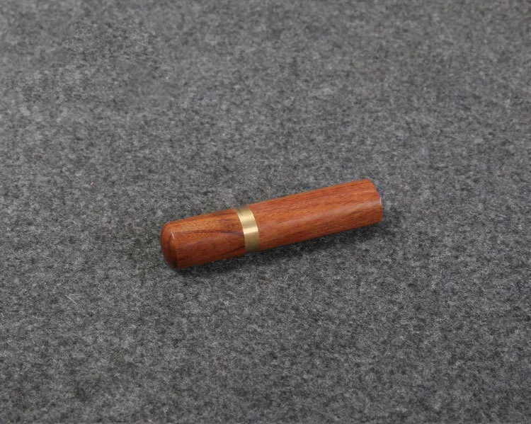 Натуральный прочный сандаловое дерево практичный из дерева коробка кожа вязание ремесло DIY Швейные иглы корпус Чехол коробки 82x18 мм - Цвет: b