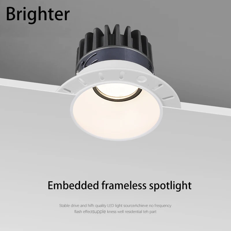 COB LED Downlight 85-265V, Foco Empotrable en la Techo, Lámpara de