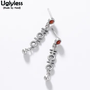 

Uglyless Chinese XI Happy Gifts Earrings Women Thai Silver Lapis Agate Earrings 925 Silver Balls Vintage Jewelry Ethnic Brincos