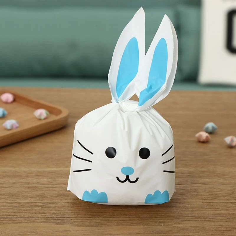 Special Price 50pcs 13.5x22cm Cute Rabbit Ear Plastic Bag Cookie Bags Christmas Gift Bags Candy Birthday Party Wedding Decorate