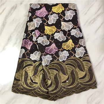 

Swiss voile lace fabric 100% cotton embroidery in Switzerland Dubai Austria high quality African french net dry lace 5 yards