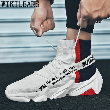 

Sock Shoes High Top Sneakers Breathable Sneakers Mens Shoes Casual Fashion Running Shoes Men Trainers Tenis Masculino Ayakkabi