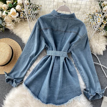 

Jeans Coat Denim Korean Vintage Shirt Tops Spring Autumn Jacket Women Clothes 2020 Chaqueta Mujer Manteau Femme ZT5316