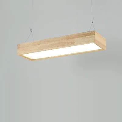 60 x 20 cm 18W LukLoy деревянные светодиодные потолочные светильники с кулоном подвесной светильник для обеденного стола кухня Остров гостиная фойе - Цвет корпуса: 60 x 20 cm 18W