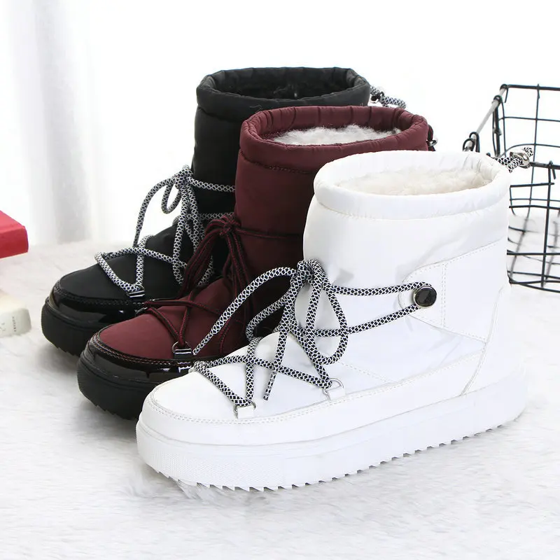 2019 botas mujer зимняя обувь для девочек женские зимние сапоги Брендовая женская