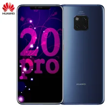 Мобильный телефон huawei mate 20 Pro, 6,39 дюймов, 2K OLED Kirin 980, четыре ядра, разблокировка лица, 4200 мАч, NFC, 40 МП, камера заднего вида