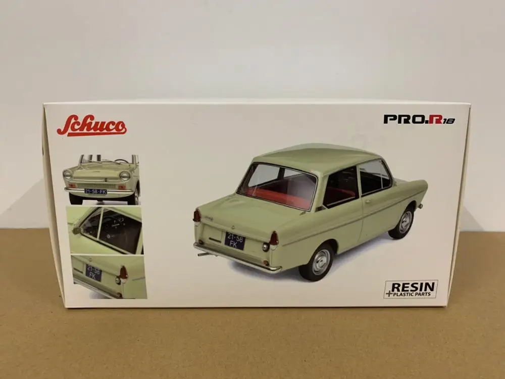 Редкая! Schuco DAF 33 бежевый 1:18 Масштаб смолы модель автомобиля в оригинальной коробке