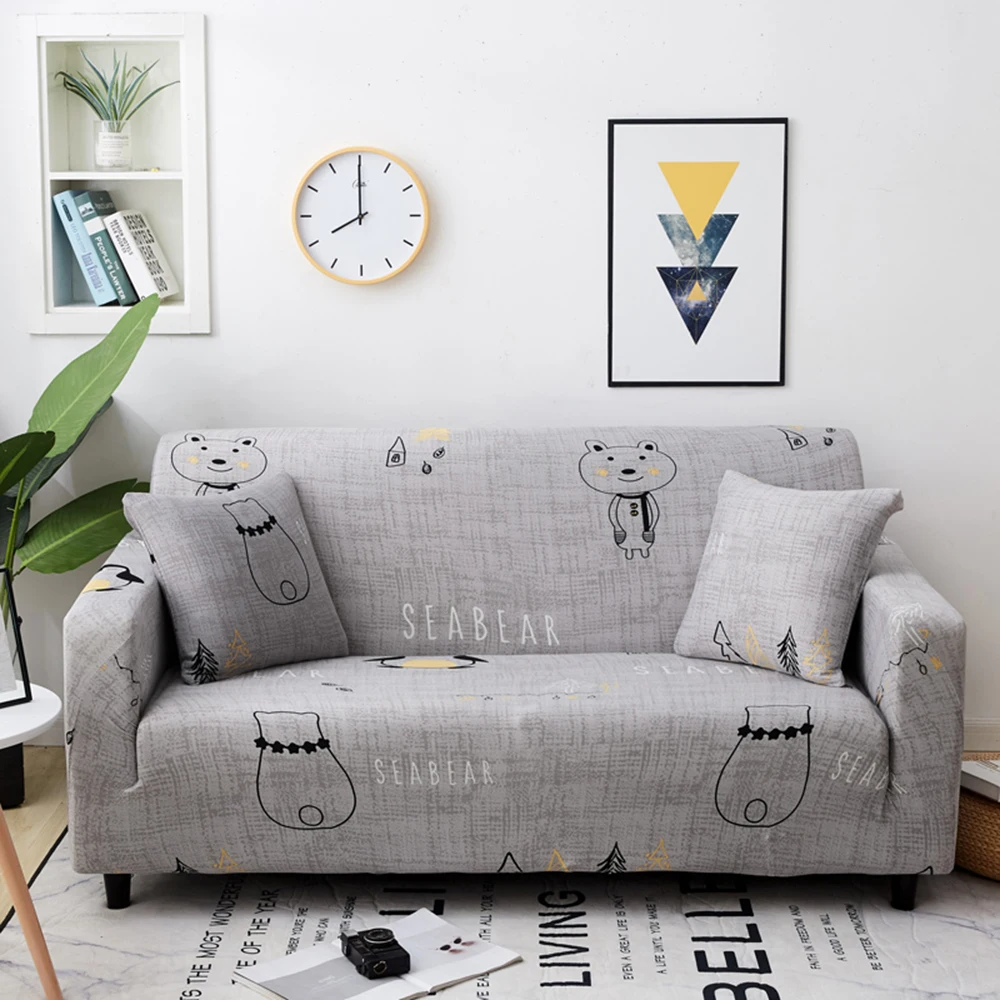 Эластичные Чехлы секционные эластичный стрейч чехлы для диванов диван в гостиной Ipad Mini 1/2/3/4-seater в форме буквы L покрывало на кресло - Цвет: C