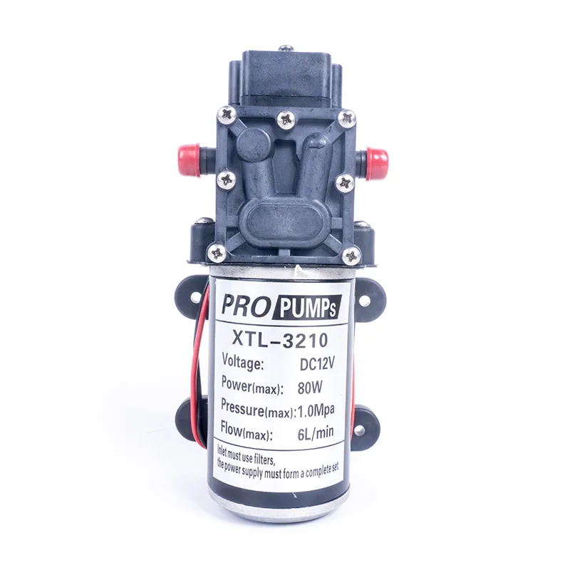DC 12V 130PSI 6л/мин водяной мембранный самовсасывающий насос высокого давления 80 Вт