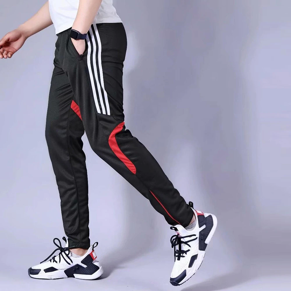 Pantalones fútbol para hombre, para correr, con cremallera, mallas deportivas, para de fútbol Atlético, 20|Pantalones de entrenamiento de fútbol| AliExpress