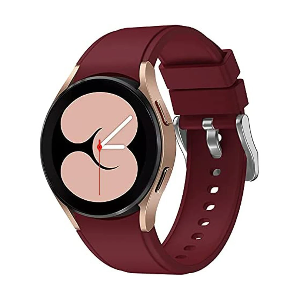 Premium 20mm Silicone Sport Watch Strap - Classic Design