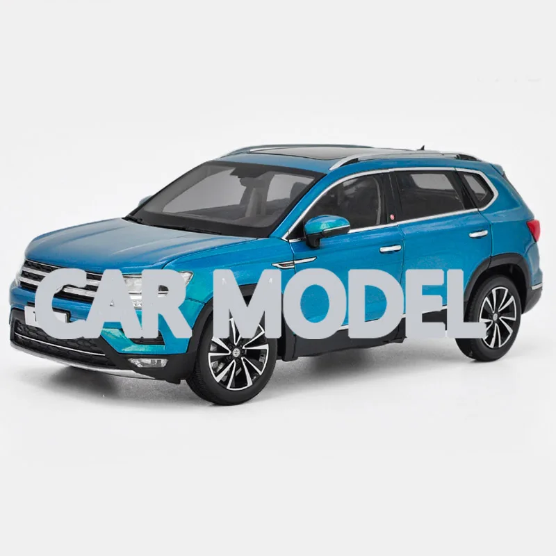 Синий 1:18 Масштаб сплава игрушечные транспортные средства VW Tharu автомобиль модель детских игрушечных автомобилей авторизованный игрушки для детей - Цвет: Синий