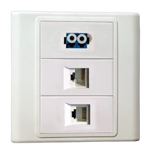 Порты: LC+ RJ45+ RJ11, телефонные PSTN порты настенное крепление лицевой панели разъем порт