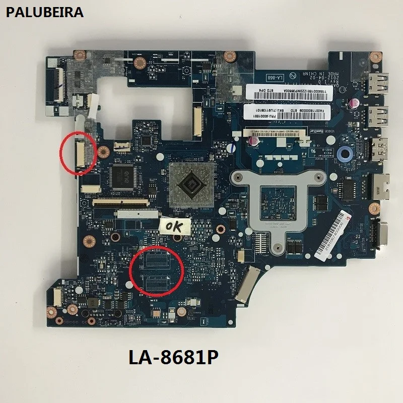 Материнская плата для ноутбука Lenovo G585 материнская QAWGE LA-8681P DDR3 все функции