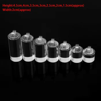 

7Pcs Different Height Finger Ring Display Stand Holder for Home Jewelry Shop Set