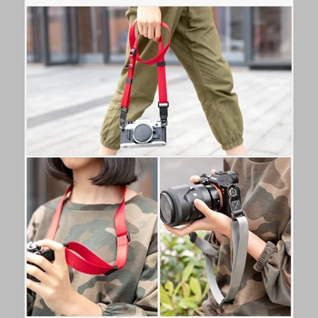

Fast Adjustable Camera Shoulder Neck Strap for Fuji X100V X100F XT200 X-A7 for olympus E-M10 II E-PL7 EPL9 Universal Neck Rope