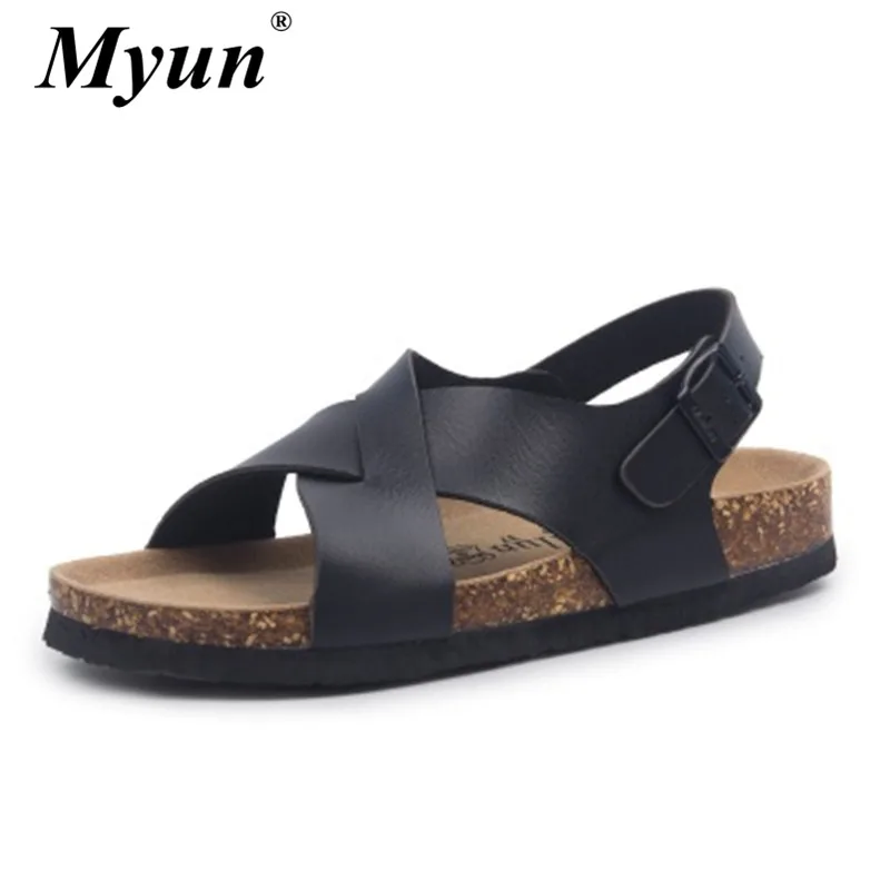 

Fashion Flower Animal Pattern Print Beach Cork Sandals Men Women Flat Casual Shoes Lovers Summer Cross Buckle Strap Sandalias