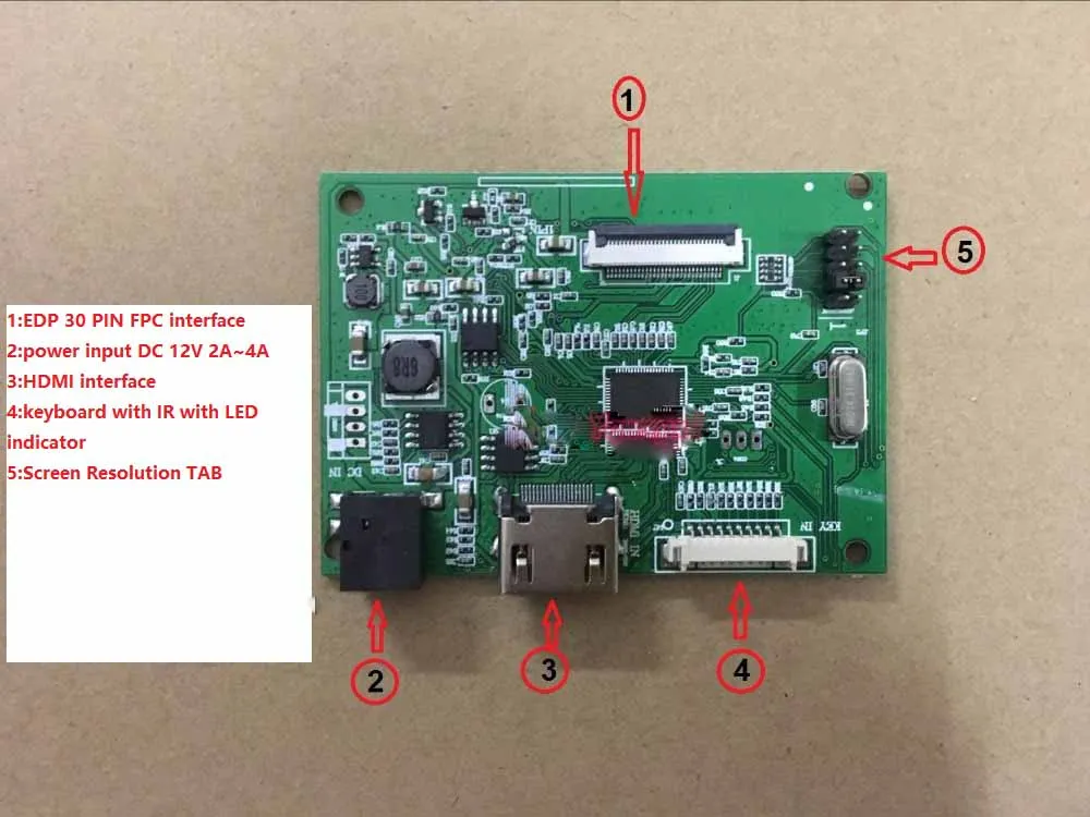 Yqwsyxl 30PIN ЖК-контроллер драйвер платы 1HDMI EDP работа для разрешения экрана 1920*1200 1920*1080 1600*900 1366*768 1280*800