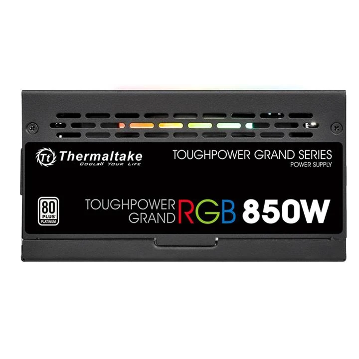 Блок питания Thermaltake ATX 850W Toughpower RGB 80+ platinum(24+4+4pin) APFC 140mm fan color LED 1