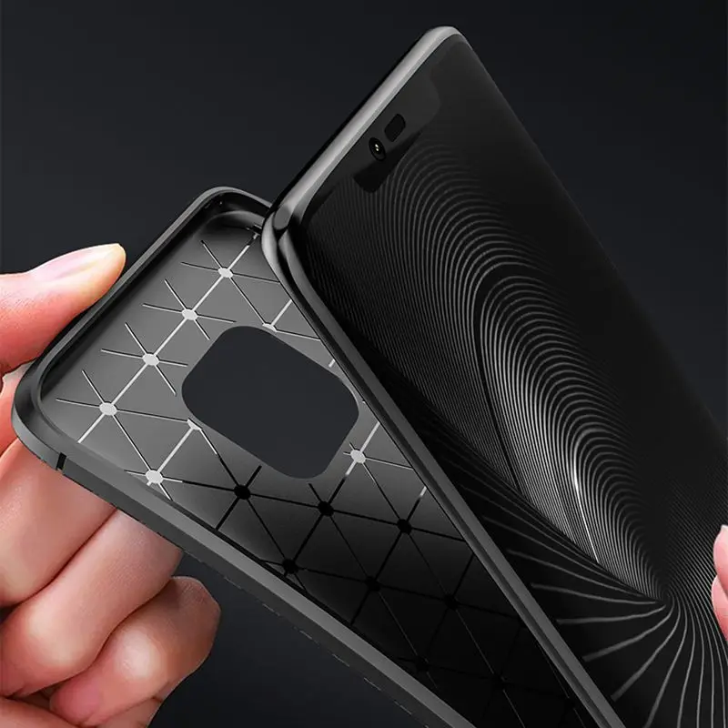 Для huawei mate 20 mate 20 Pro Чехол из углеродного волокна в полоску из ТПУ для huawei mate 20 Lite mate 20X пыленепроницаемый мягкий чехол
