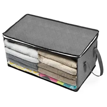 

Non-Woven Storage Box Quilt Foldable Storage Bag Wardrobe Storage Bin Dust And Moisture Proof Storage Bag