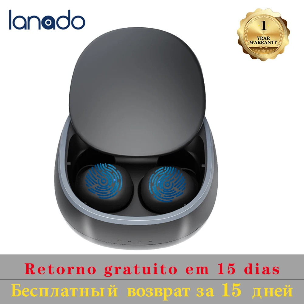 Lanado Новинка TWS V5.0 Bluetooth наушники водонепроницаемые IPX7 Touch Высокое разрешение