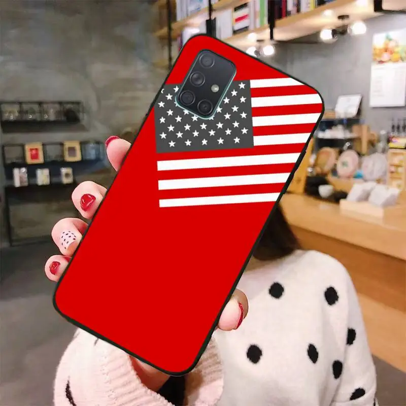 HPCHCJHM Флаг США самодельный раскрашенный блестящий чехол для телефона Samsung A10 A20 A30