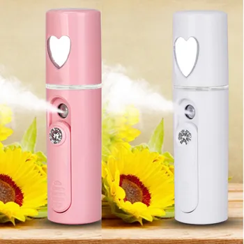 

USB Ultrasonic Nano Mist Sprayer Facial Air Hydrating Humidifier Instrument Spray Machine Steaming Face Moisturizing Tool