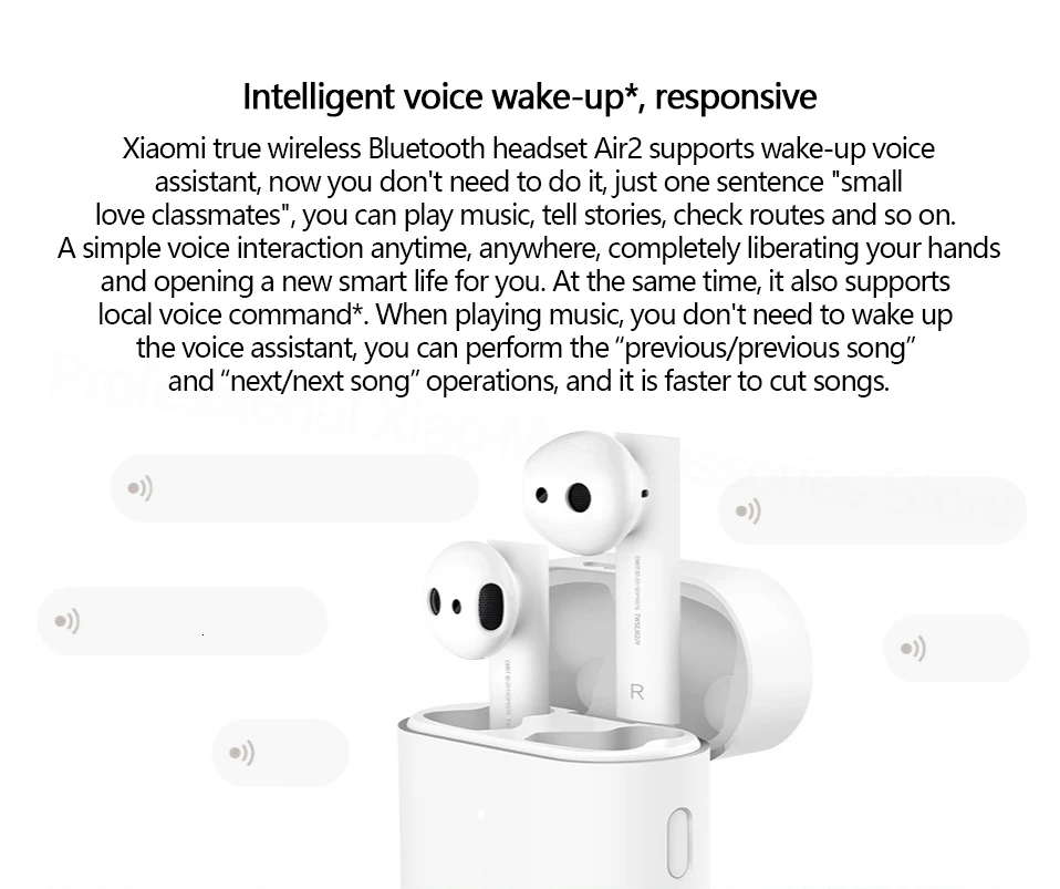 Xiaomi Air 2 TWS гарнитура Bluetooth 5,0 наушники Airdots Pro 2 длинный аккумулятор ENC автоматическая пауза управление нажатием Быстрая зарядка