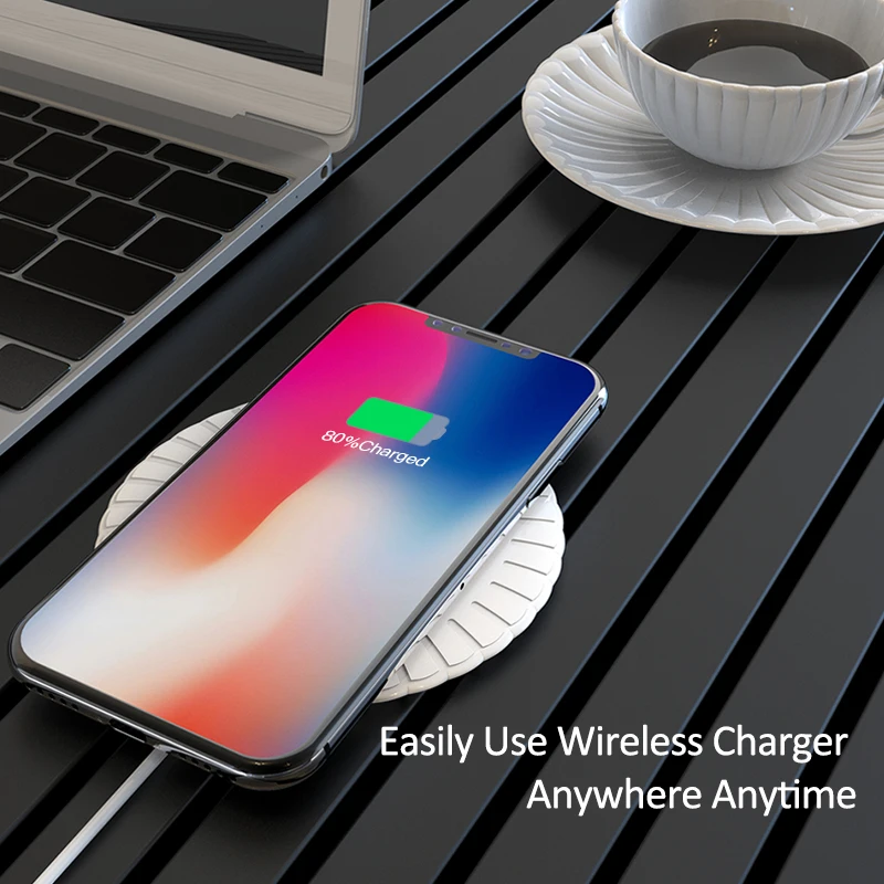 ACCEZZ QI Беспроводное зарядное устройство для Apple iPhone X XS MAX 8 Plus XR 11 Pro зарядная подставка для samsung Galaxy S9 S10 с кабелем Micro USB